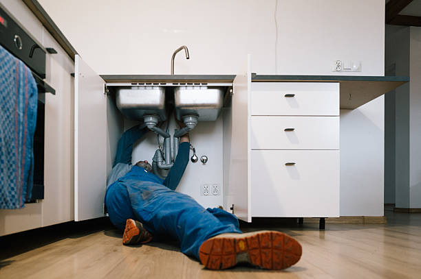 Professional Drain Cleaning technician working in North Eastham, MA
